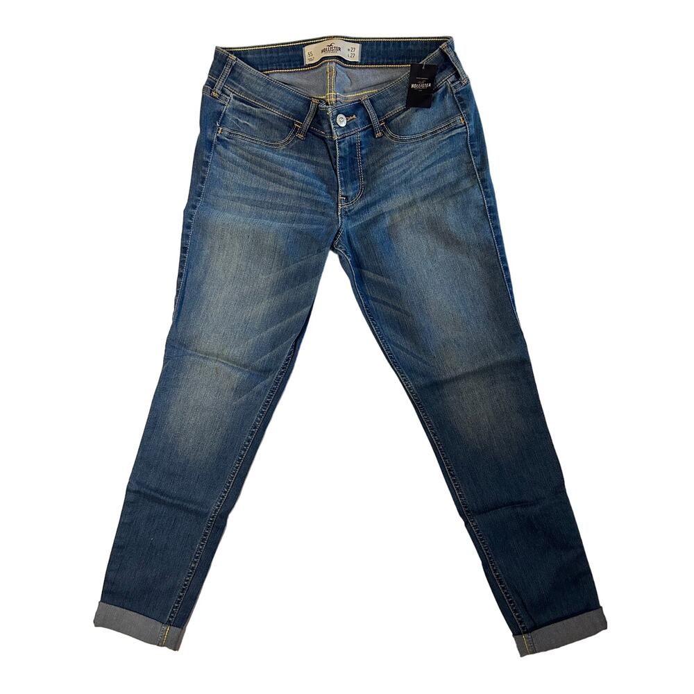 Hollister Women's Skinny Jeans in Medium Wash 5 SHORT